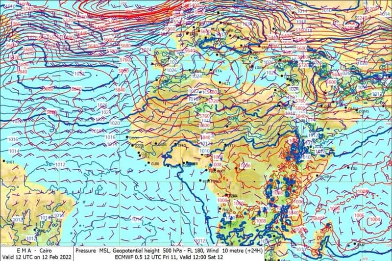 هيئة الأرصاد الجوية المصرية أن يسود البلاد طقس مستقر طوال أيام الأسبوع