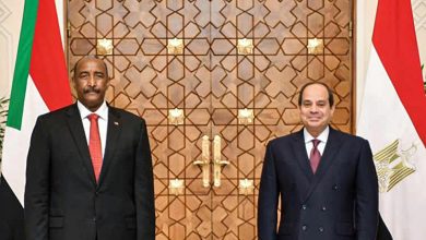 الرئيس السيسي يستقبل رئيس مجلس السيادة السوداني