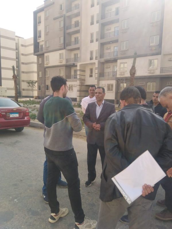 مسئولو جهاز مدينة بدر يتفقدون سكن الموظفين المنتقلين للعاصمة الإدارية