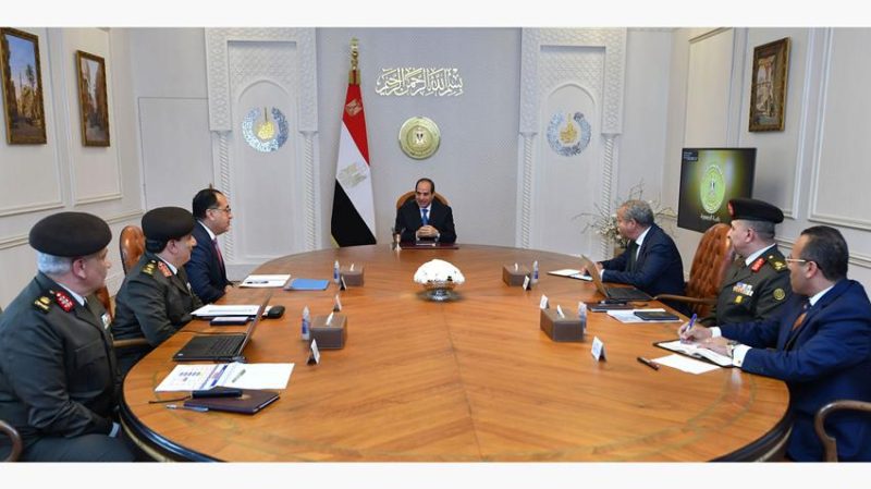 الرئيس السيسي يتابع الموقف التنفيذي لمجمع “قها وإدفينا”