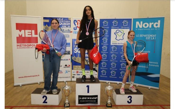 اللاعبة المصرية لانا فتح الله تفوز بالمركز الأول للناشئات تحت 13 سنة ببطولة فرنسا المفتوحة