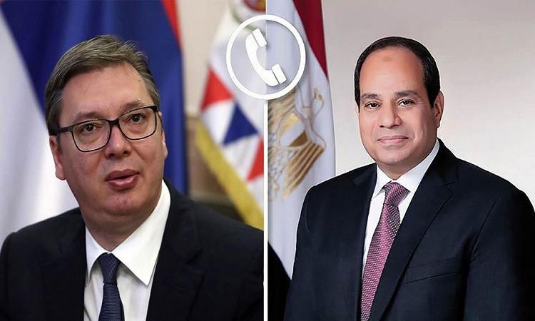 الرئاسة تكشف..تفاصيل مكالمة هاتفية بين الرئيس السيسي ونظيره الصربي