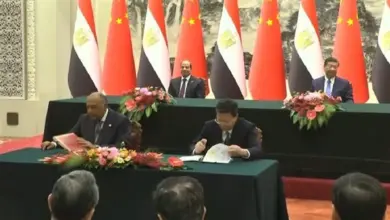 السيسي ورئيس الصين يشهدان توقيع اتفاقيات