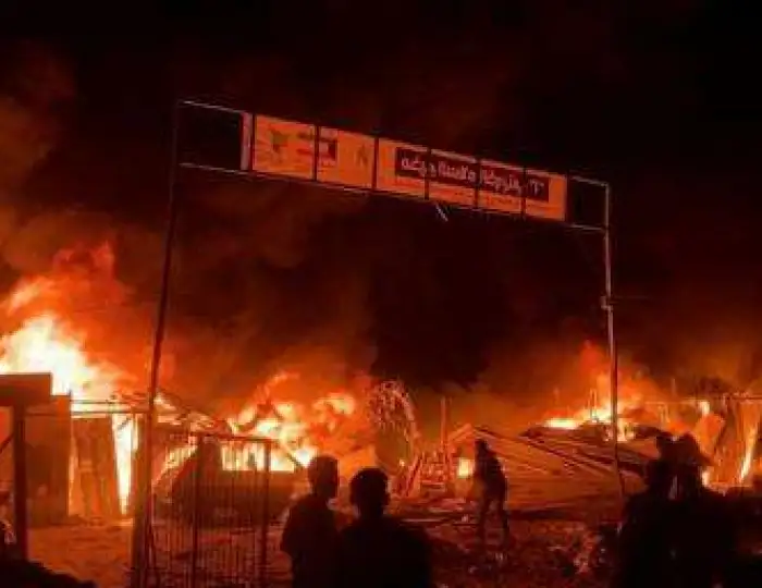 مصر تدين حرق خيام النازحين