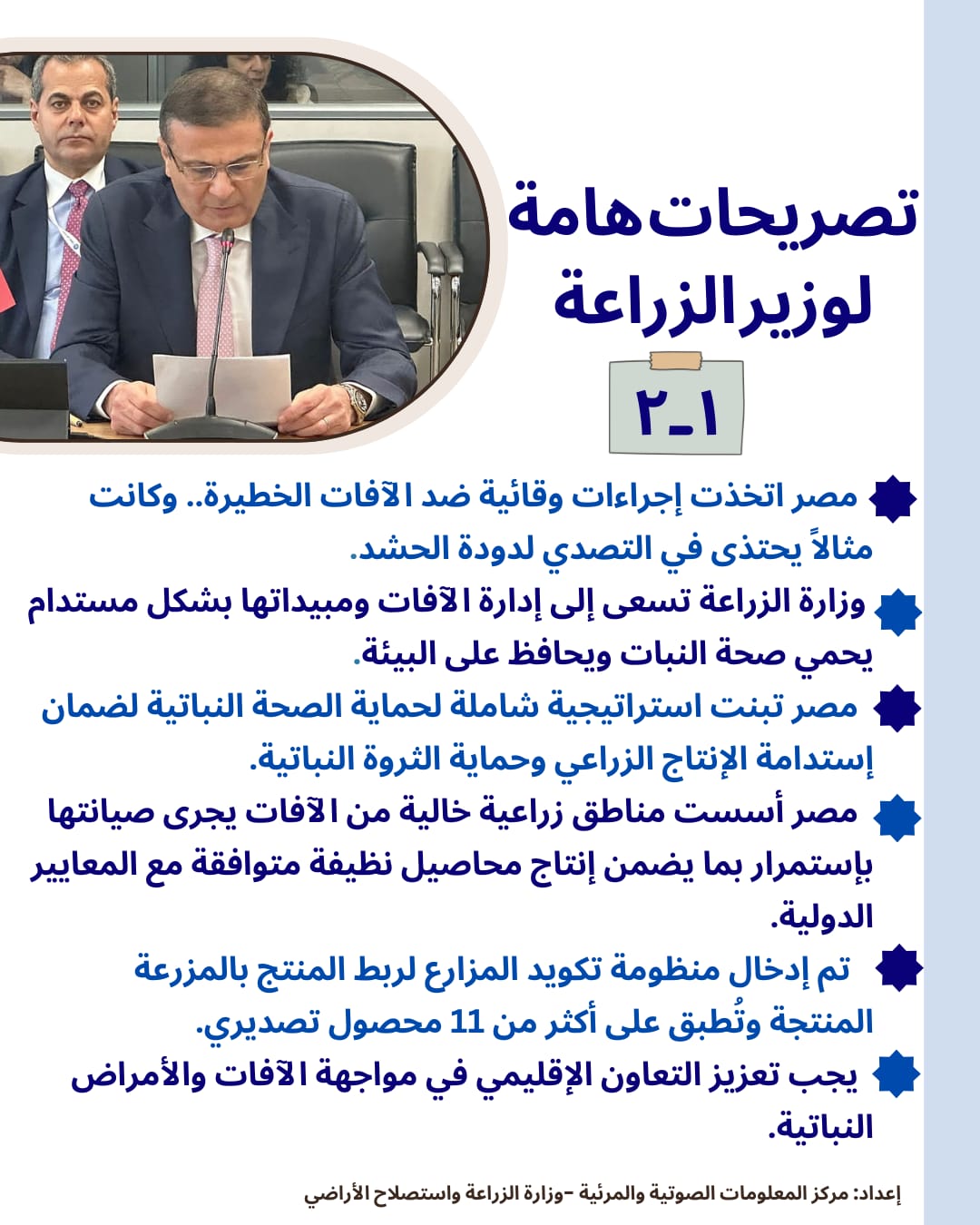 وزير الزراعة