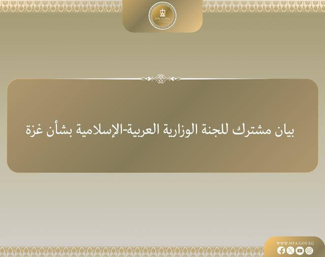 اللجنة الوزارية العربية الإسلامية