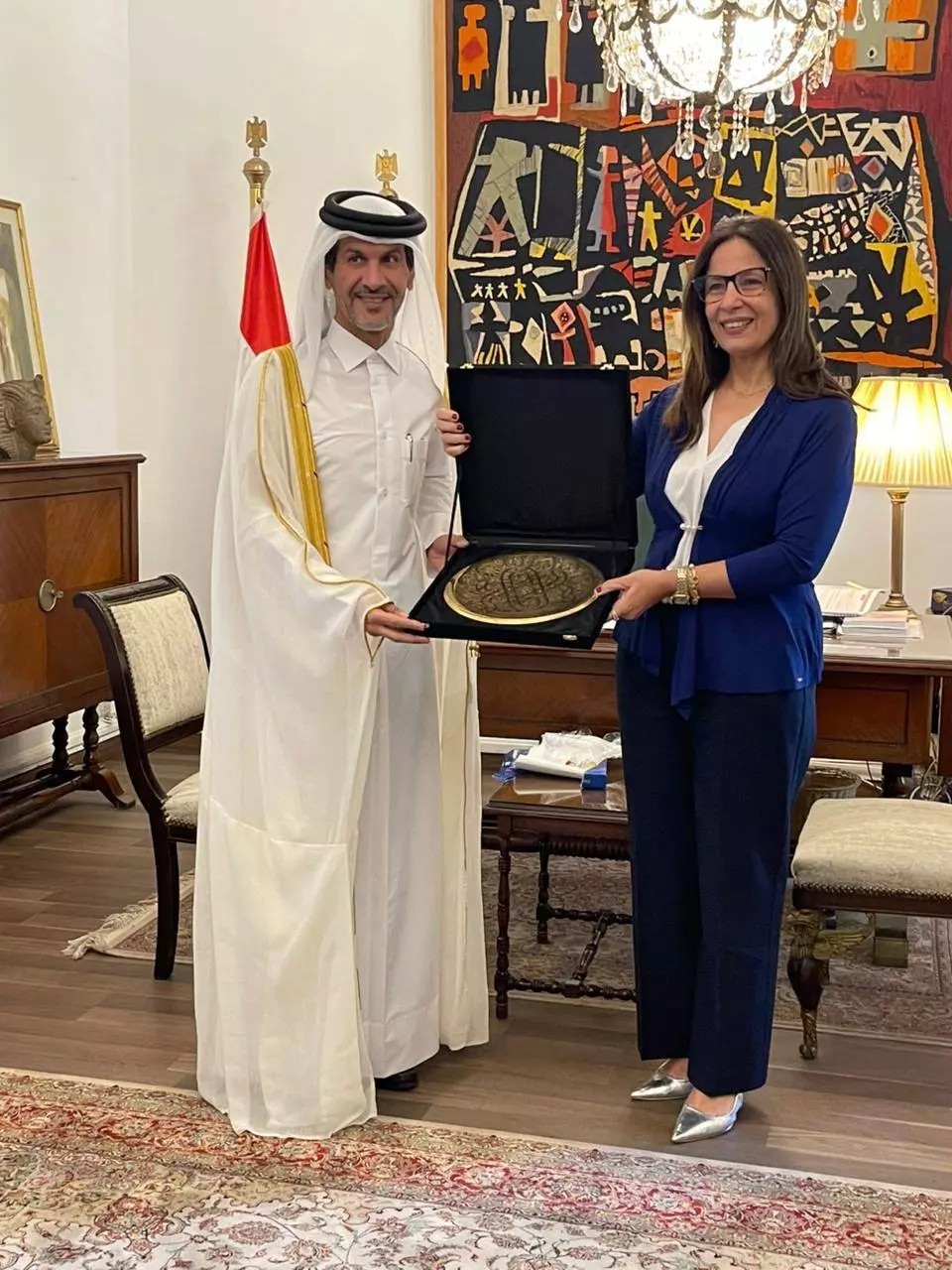 وزيرة الثقافة